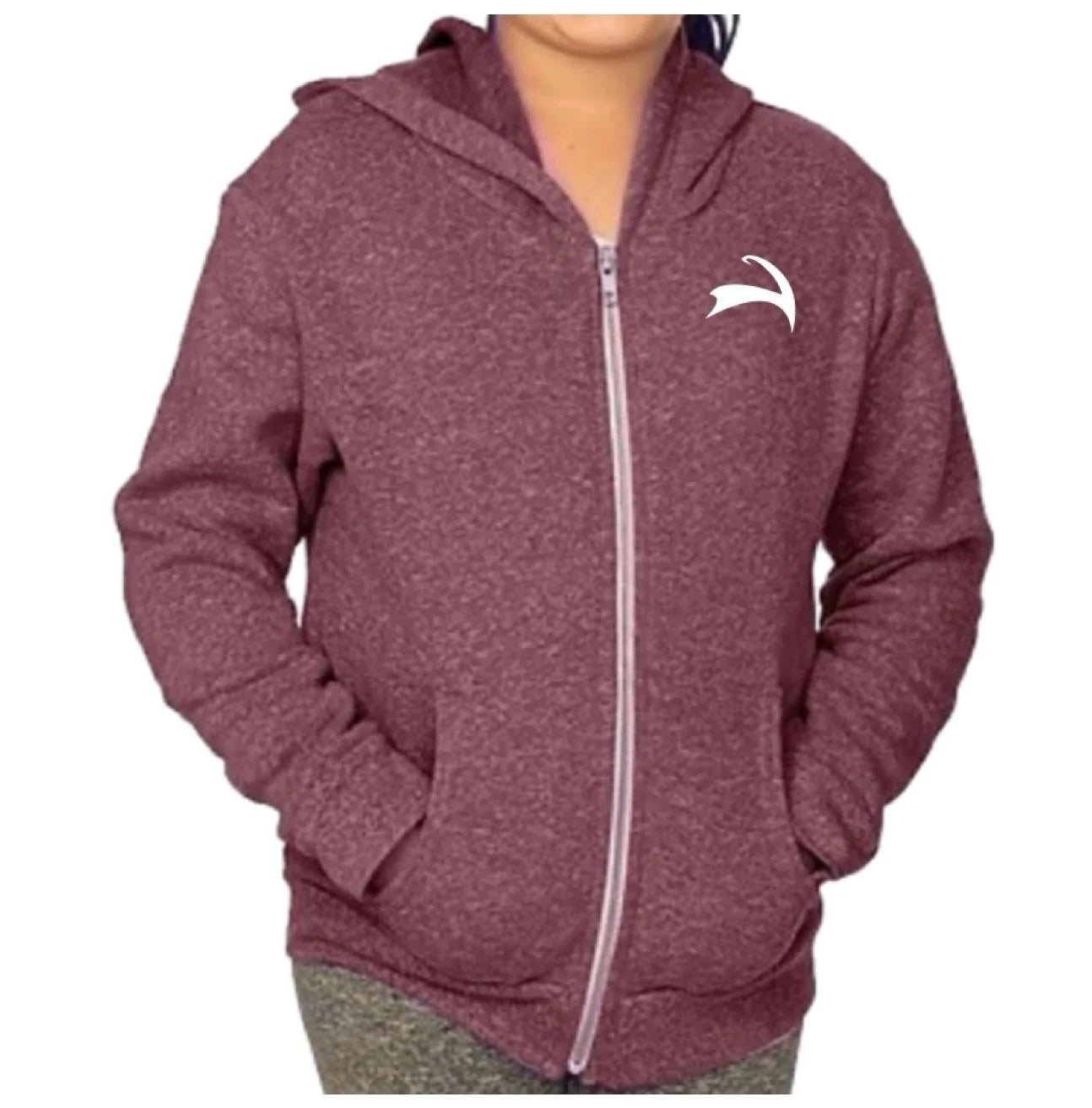 Original Youth TriBlend Zip Hood - Garnet