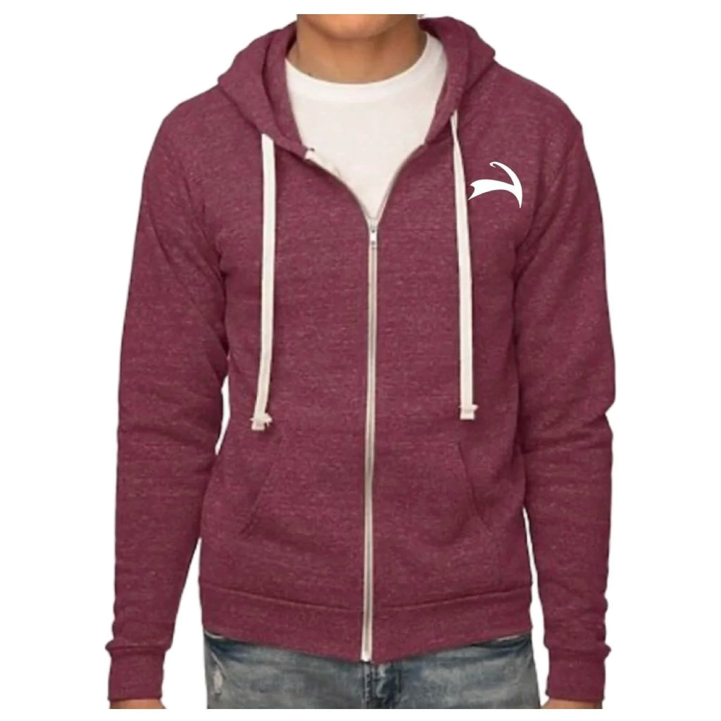Original TriBlend Zip Hood - Garnet
