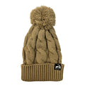 Chunk Twist Knit Pom Beanie - Clay