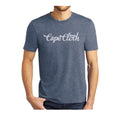 Cape Cloth Retro Tee - Ocean Blue Heather